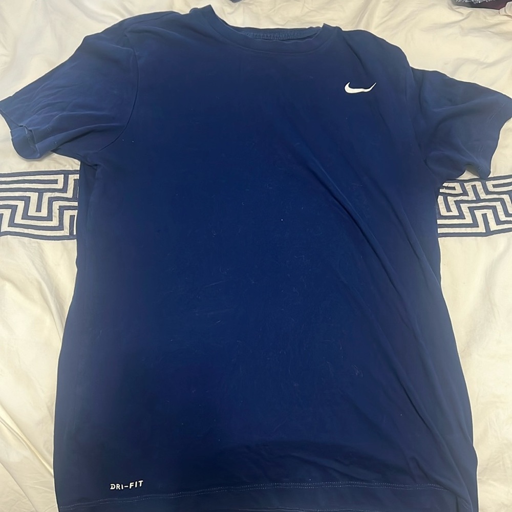 Blue short sleeve, Nike dry fit tee